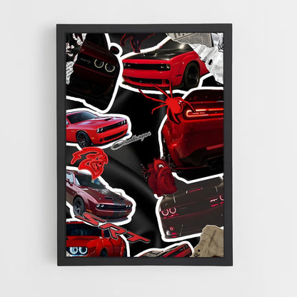 ap-challenger srt hellcat-5 cadre Noir