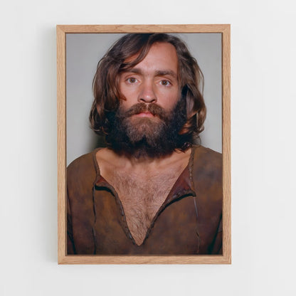 ap-charles manson-1 cadre Bois clair