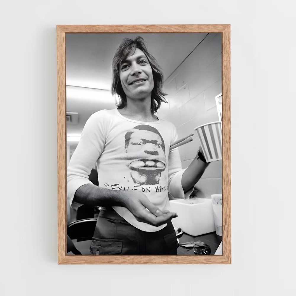 ap-charlie watts-1 cadre Bois clair