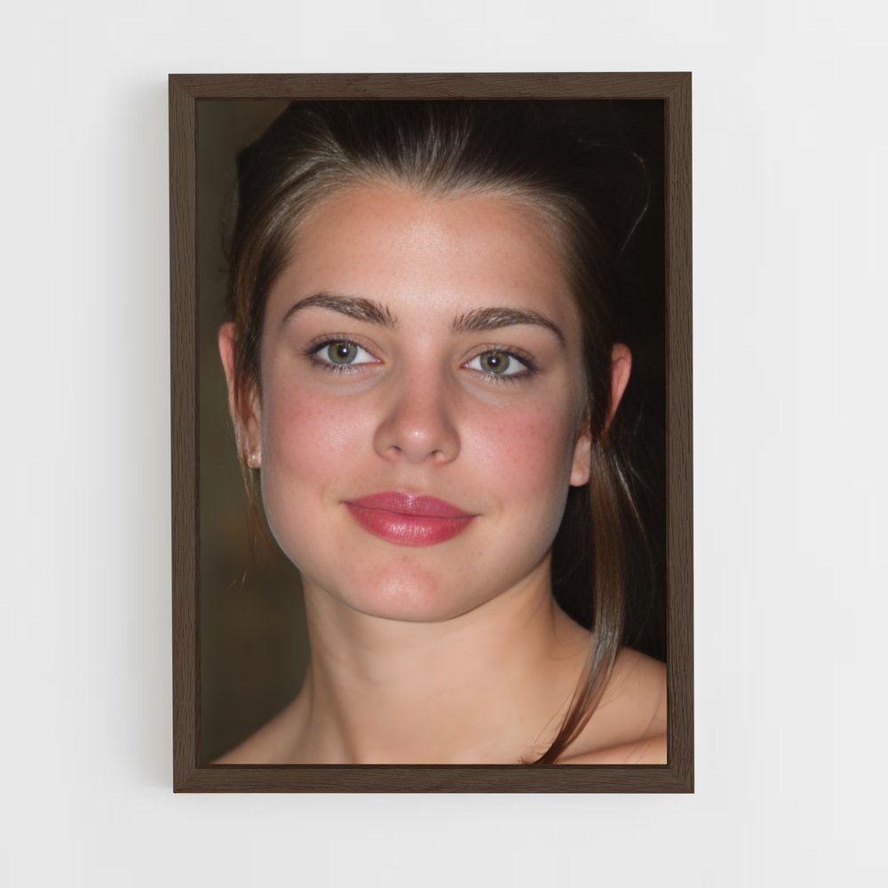 ap-charlotte casiraghi-4 cadre Bois foncé