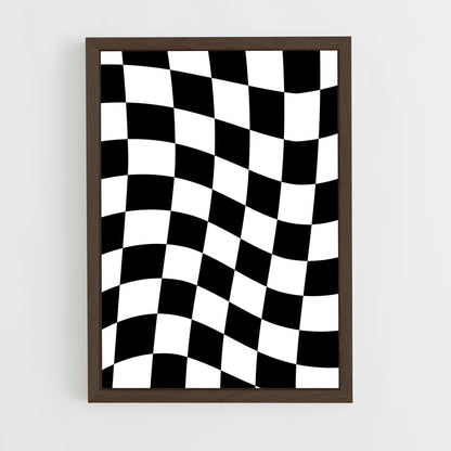 ap-checkerboard-2 cadre Bois foncé