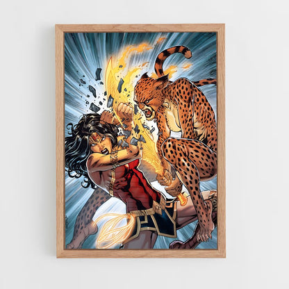 ap-cheetah wonder woman-1 cadre Bois clair
