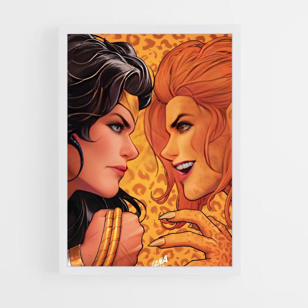 ap-cheetah wonder woman-2 cadre Blanc