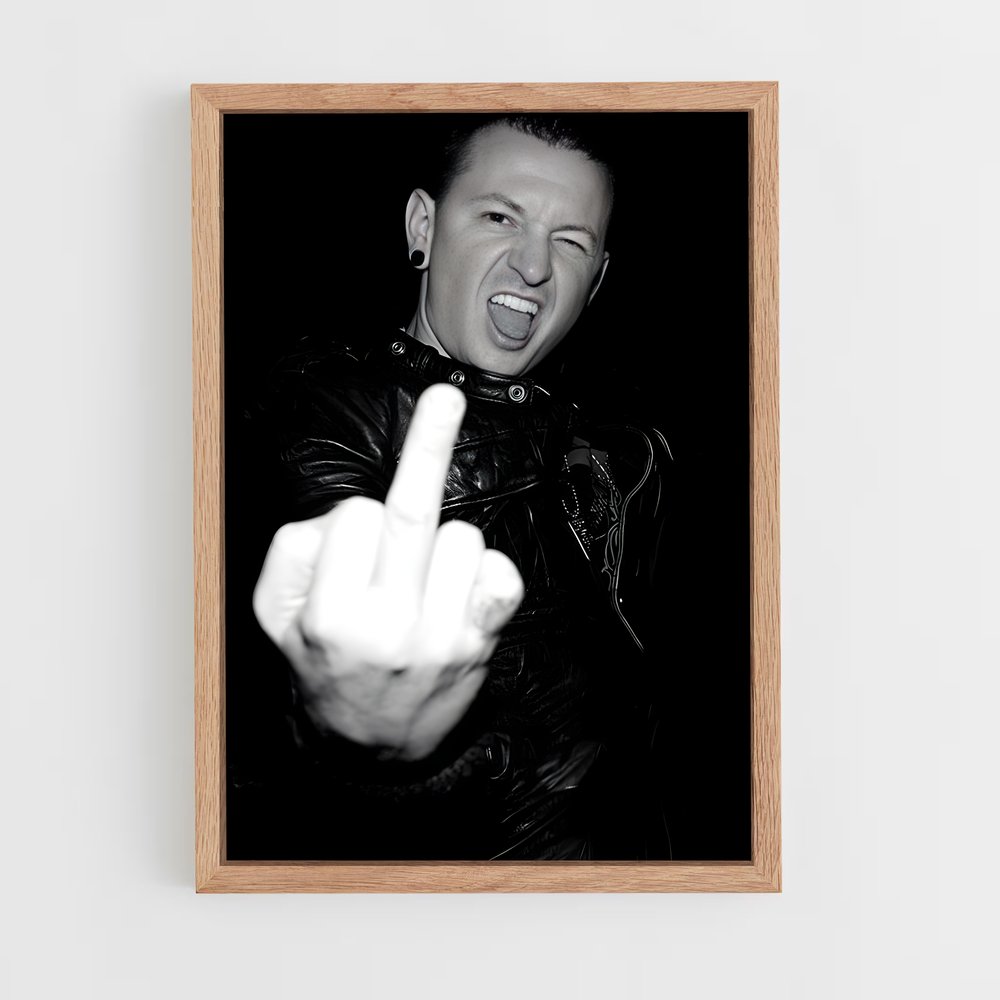 ap-chester bennington-2 cadre Bois clair