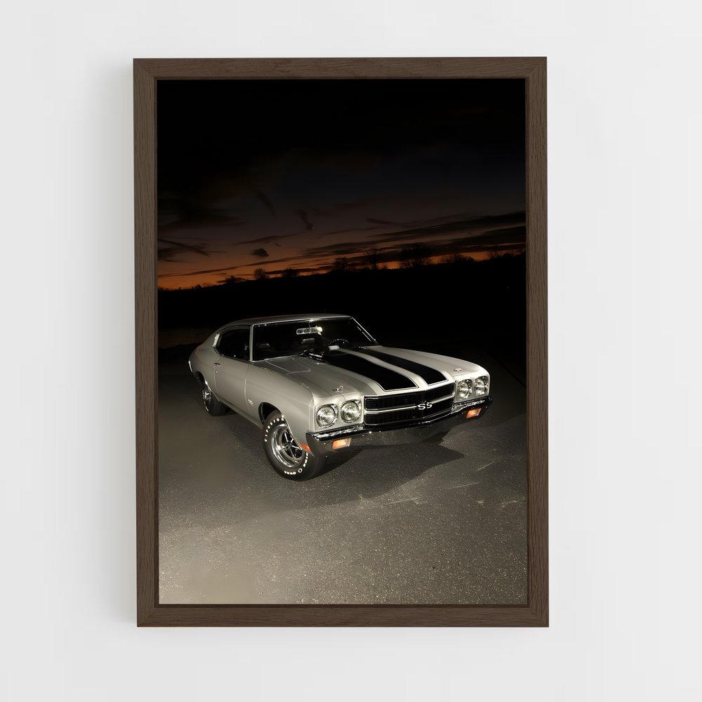 ap-chevelle ss 454-1 cadre Bois foncé