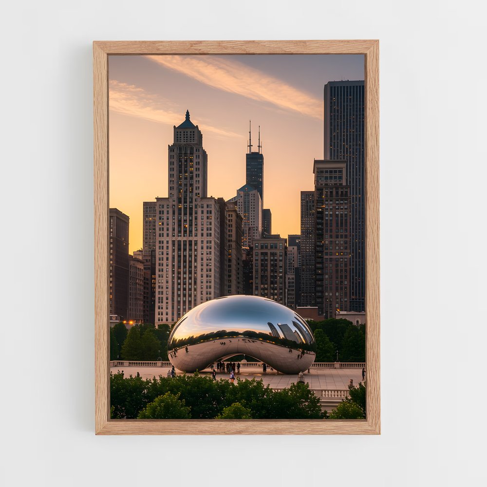 ap-chicago-11 cadre Bois clair