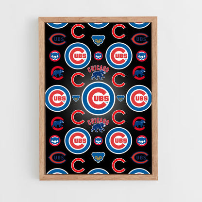 ap-chicago cubs-5 cadre Bois clair