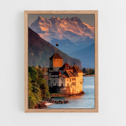 ap-chillon castle-2 cadre Bois clair