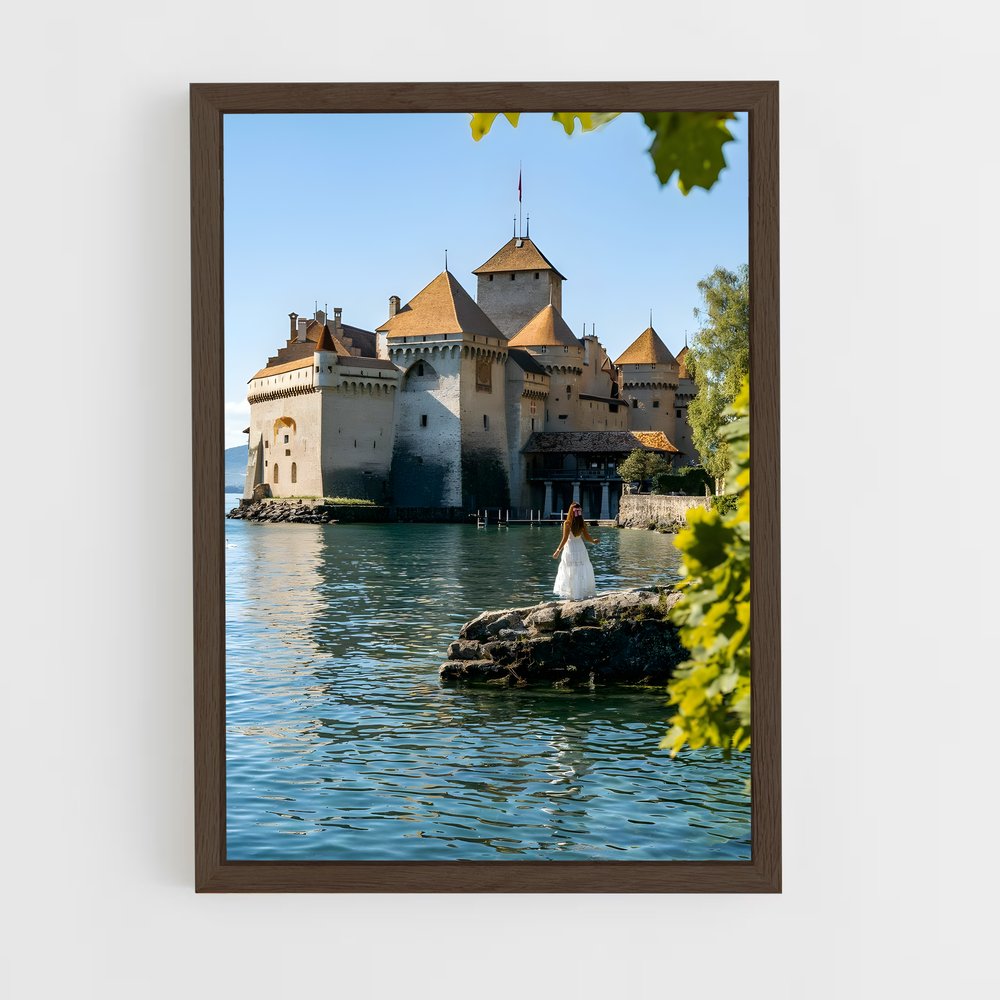 ap-chillon castle-5 cadre Bois foncé