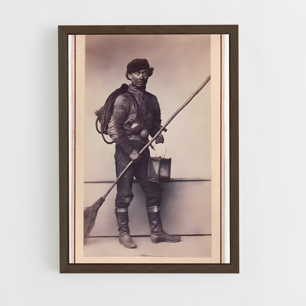 ap-chimney sweep-5 cadre Bois foncé