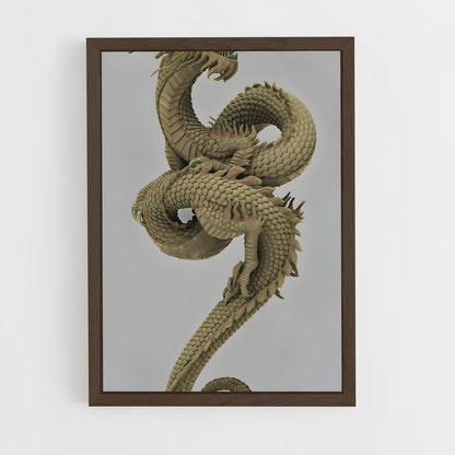 ap-chinese dragon-14 cadre Bois foncé