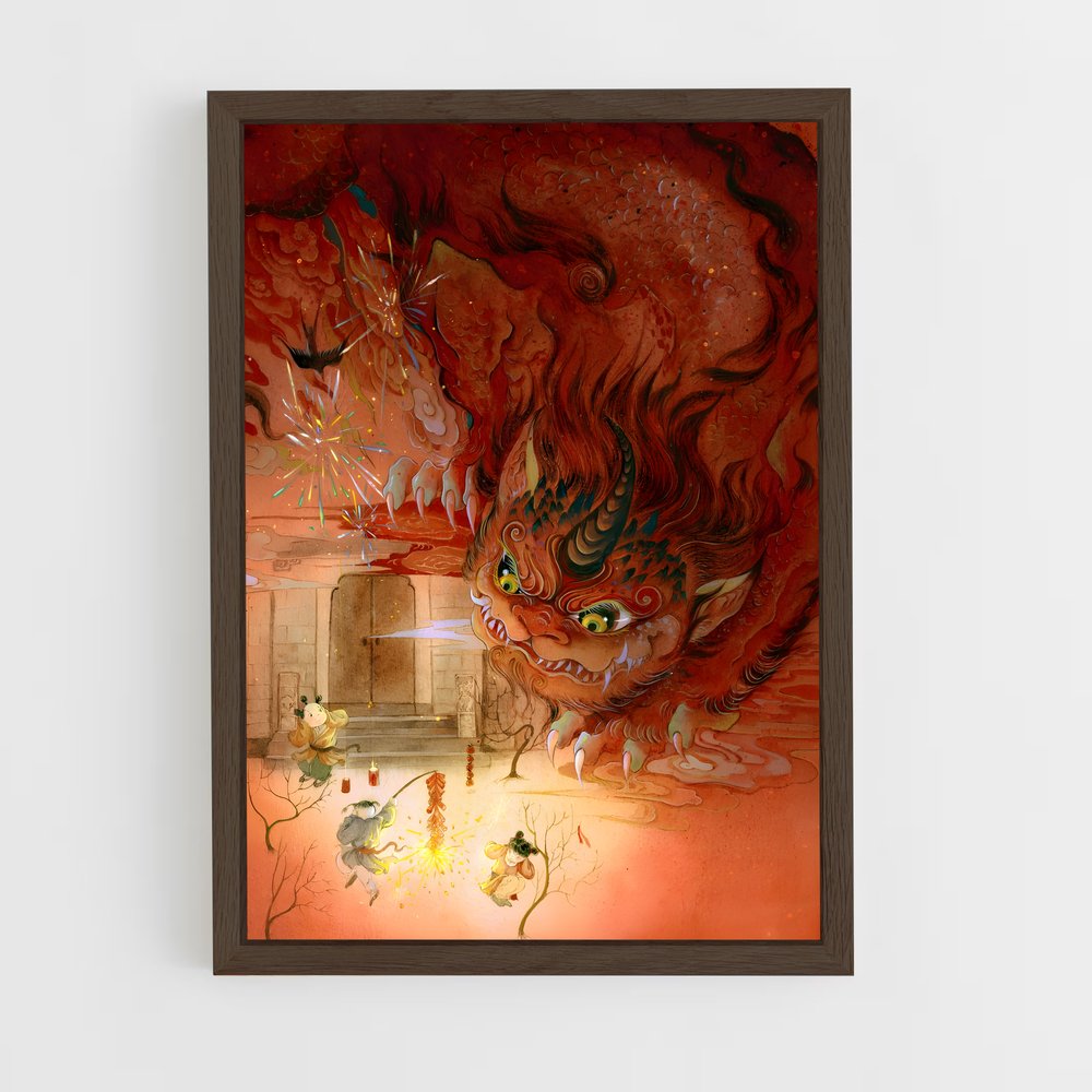 ap-chinese mythology-1 cadre Bois foncé