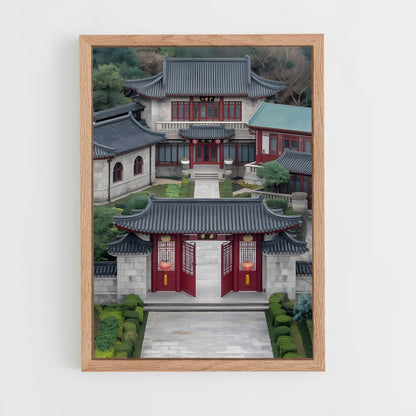 ap-chinese traditional architecture-1 cadre Bois clair