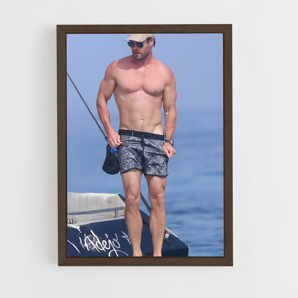 ap-chris hemsworth-12 cadre Bois foncé