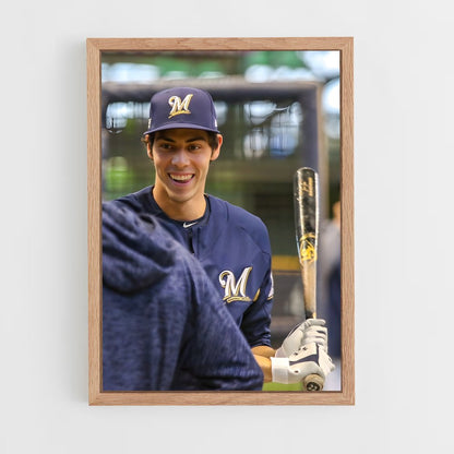 ap-christian yelich-4 cadre Bois clair