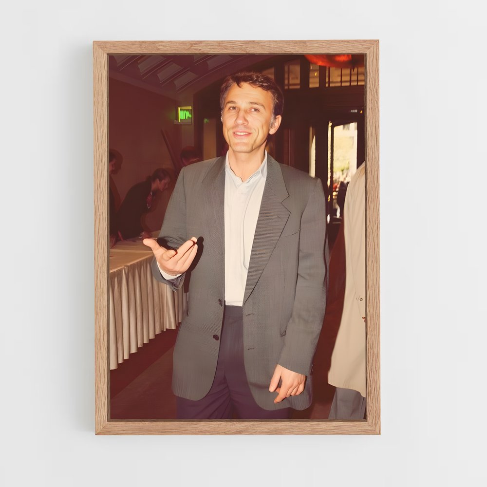 ap-christoph waltz-3 cadre Bois clair