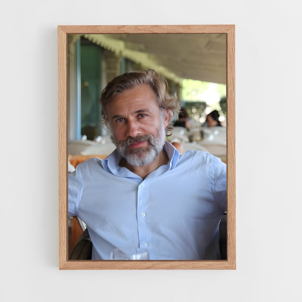ap-christoph waltz-4 cadre Bois clair