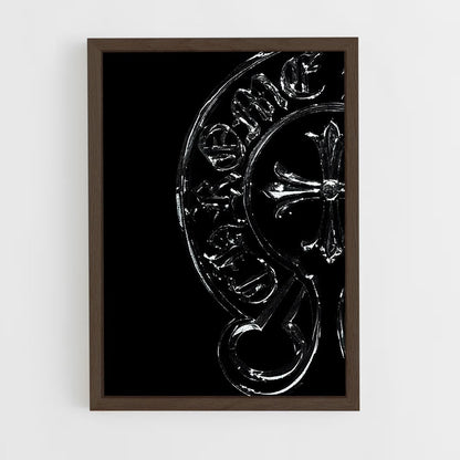 ap-chrome hearts-3 cadre Bois foncé