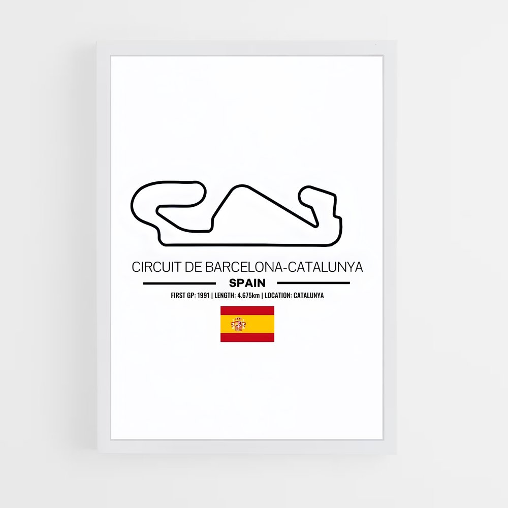 ap-circuit de barcelona-catalunya-1 cadre Blanc