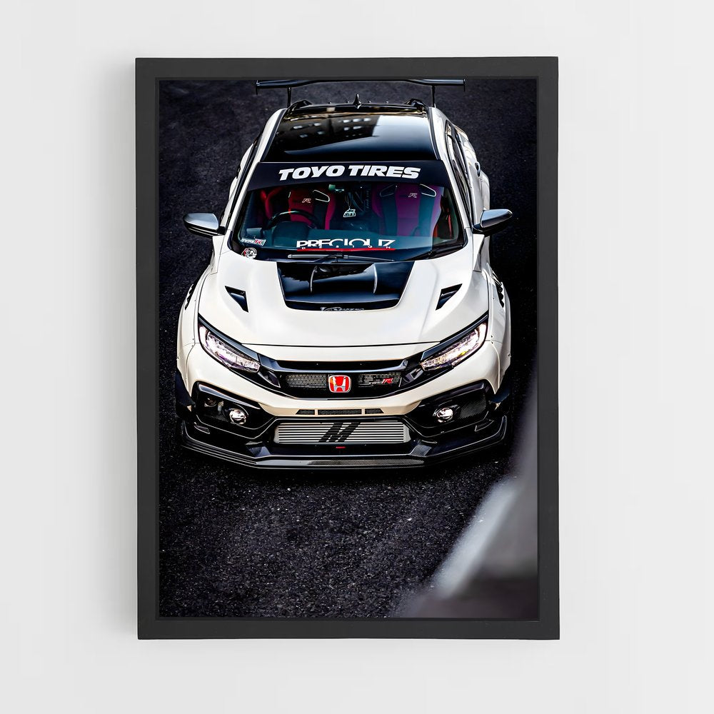 ap-civic type r fk8-1 cadre Noir