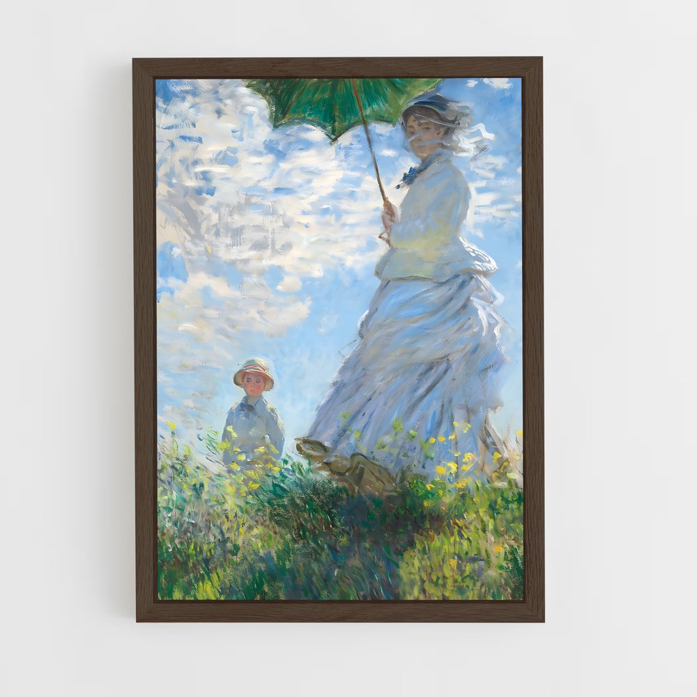 ap-claude monet-1 cadre Bois foncé
