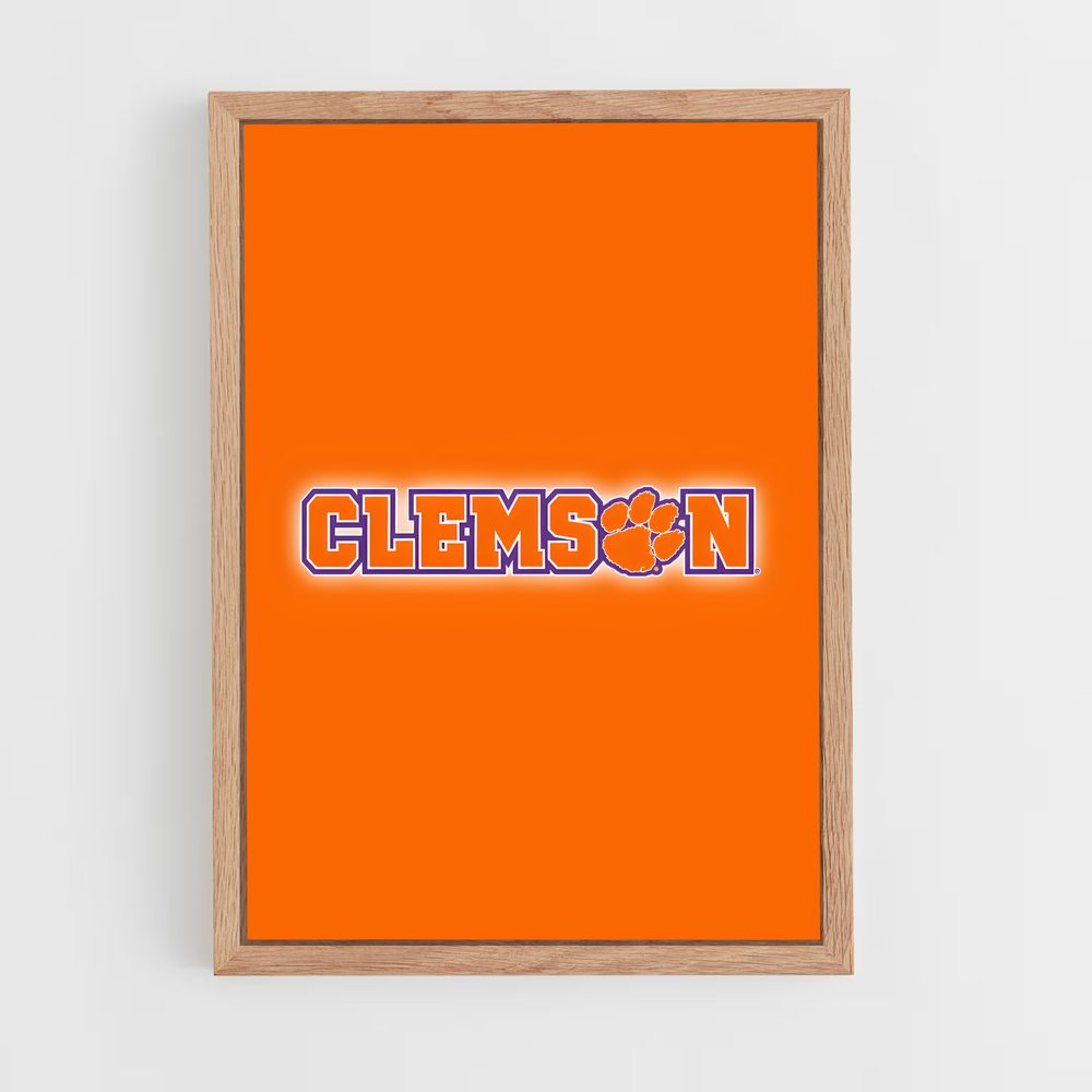 ap-clemson tigers-13 cadre Bois clair