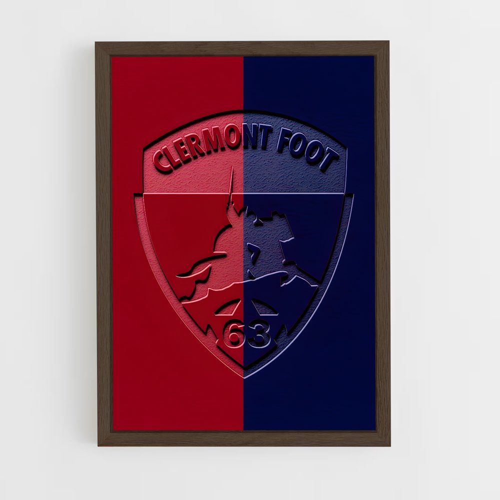 ap-clermont foot 63-2 cadre Bois foncé