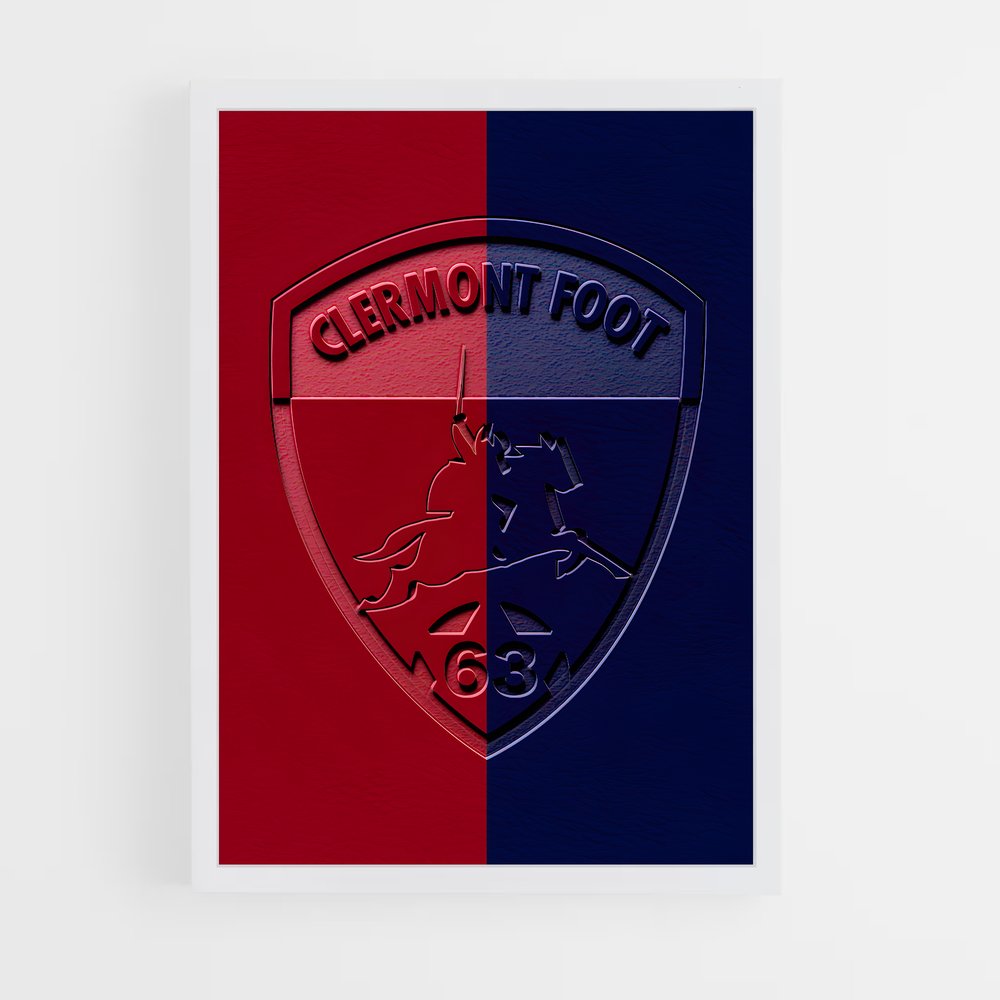 ap-clermont foot 63-7 cadre Blanc