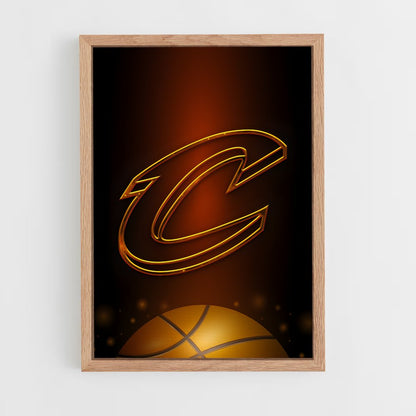 ap-cleveland cavaliers-9 cadre Bois clair