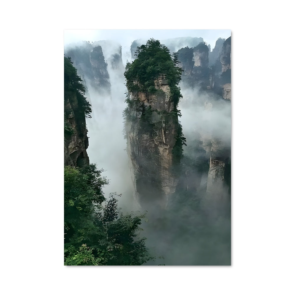 Poster Montagnes Zhangshan