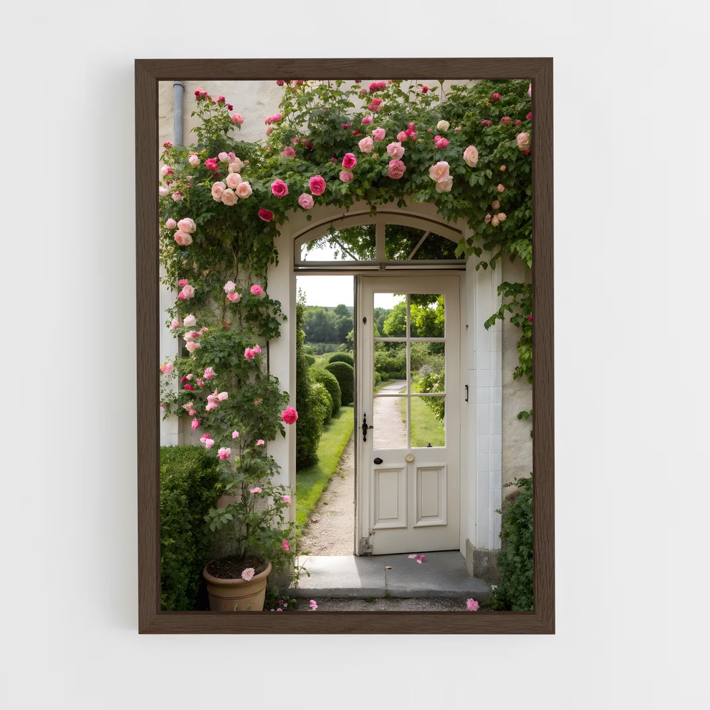 ap-climbing rose-1 cadre Bois foncé