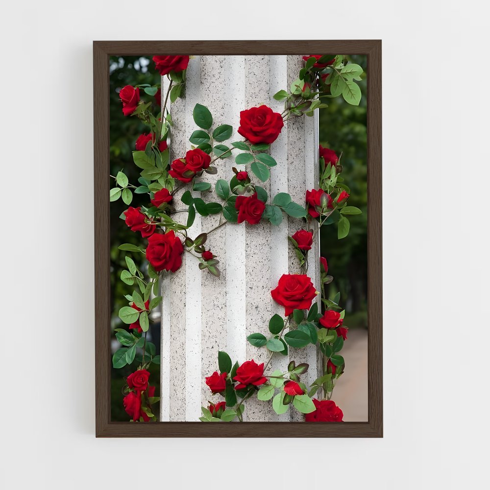 ap-climbing rose-2 cadre Bois foncé