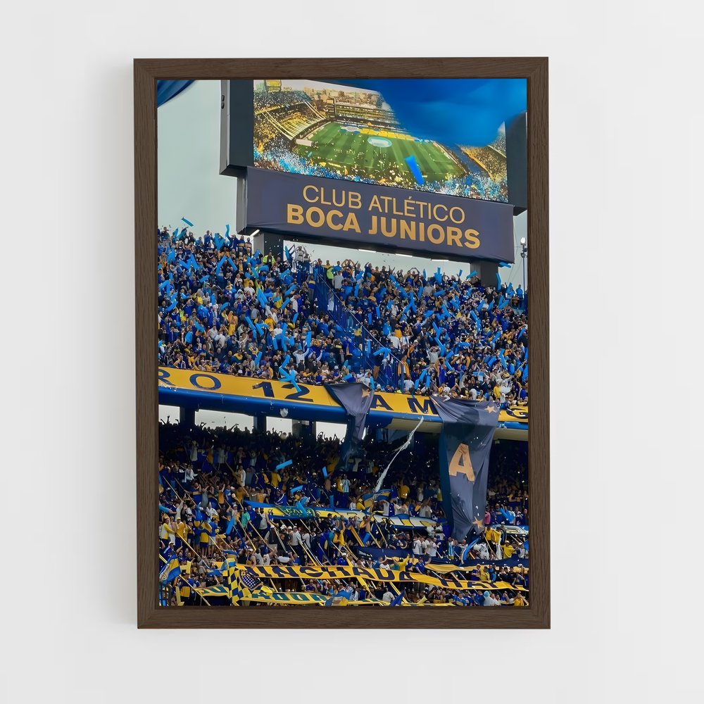 ap-club atletico boca juniors-11 cadre Bois foncé