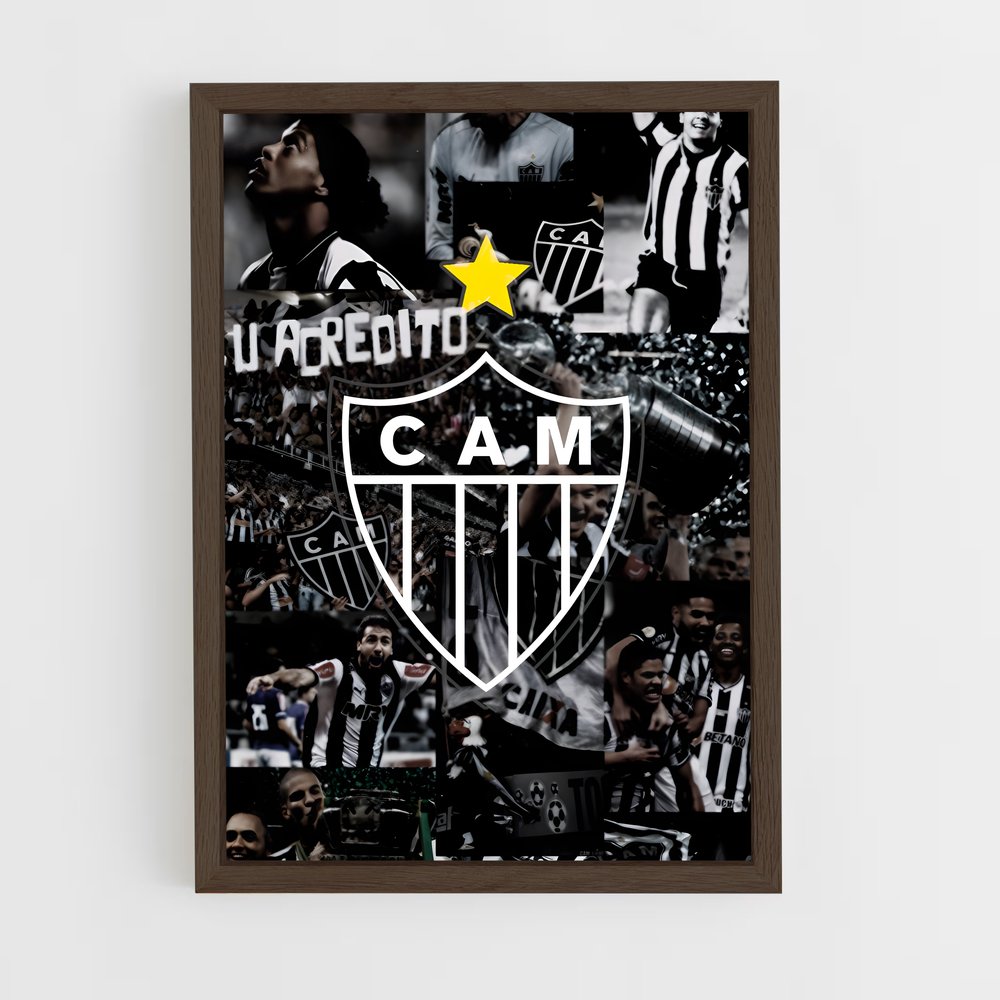 ap-club atletico mineiro-11 cadre Bois foncé