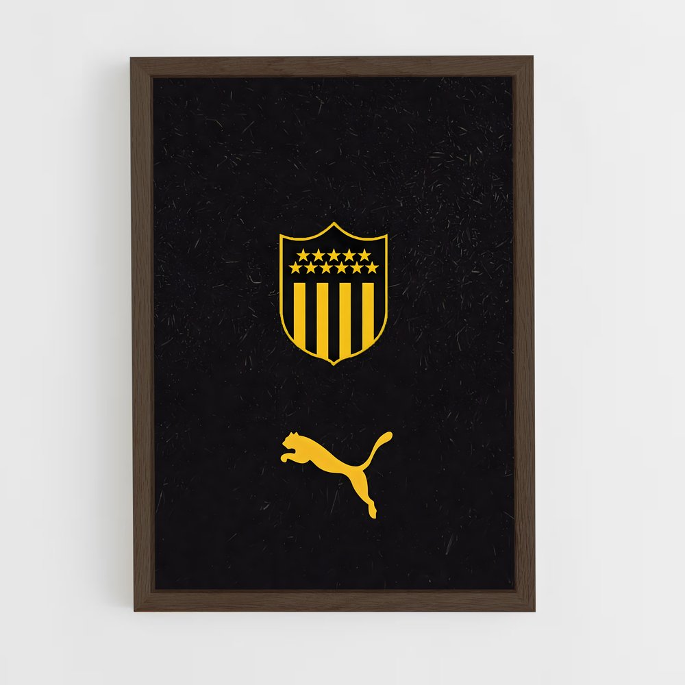 ap-club atletico penarol-3 cadre Bois foncé