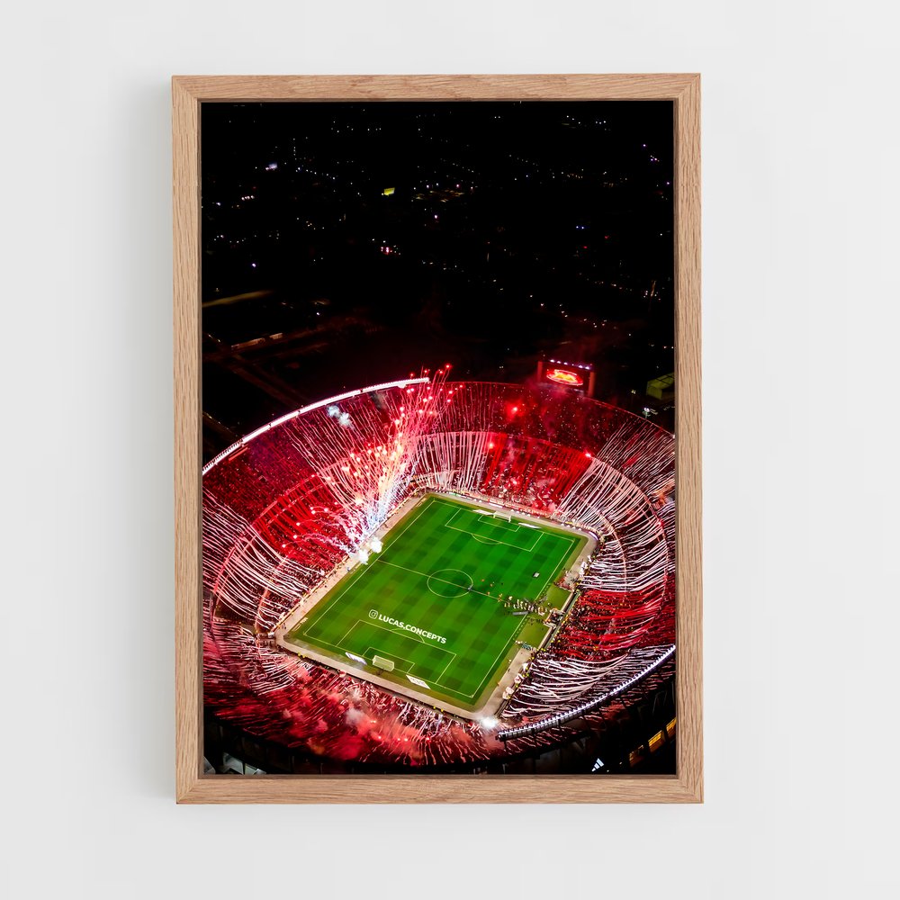 ap-club atletico river plate-16 cadre Bois clair