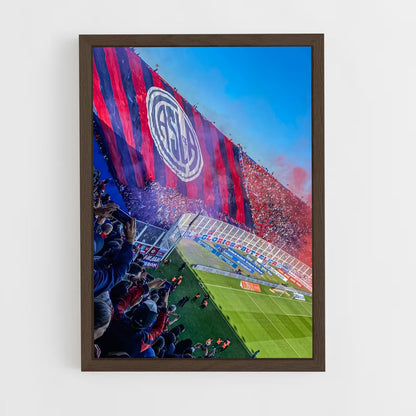 ap-club atletico san lorenzo-2 cadre Bois foncé