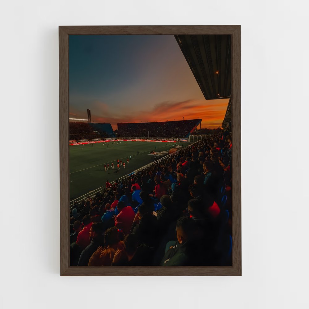 ap-club atletico san lorenzo-3 cadre Bois foncé