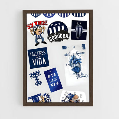 ap-club atletico talleres-1 cadre Bois foncé