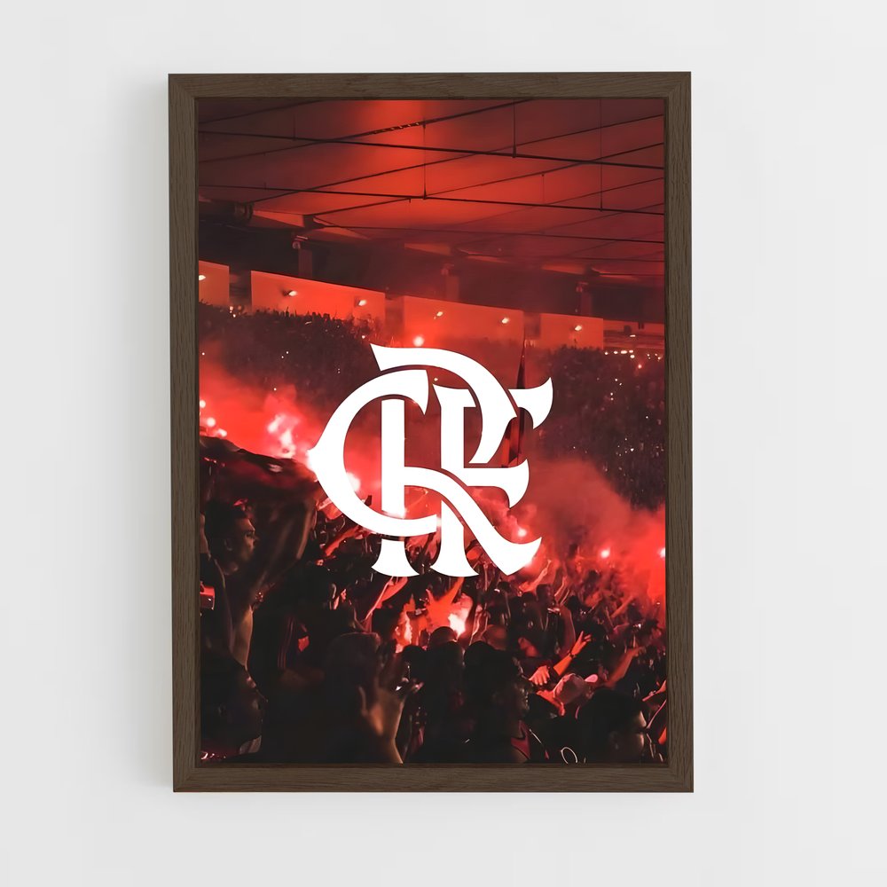 ap-club de regatas do flamengo-1 cadre Bois foncé