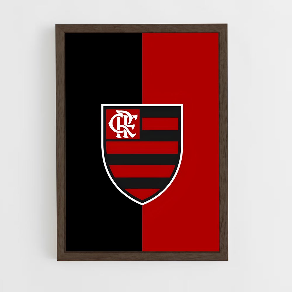 ap-club de regatas do flamengo-4 cadre Bois foncé