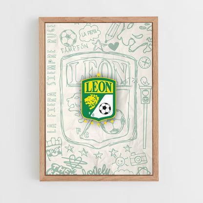 ap-club leon-4 cadre Bois clair