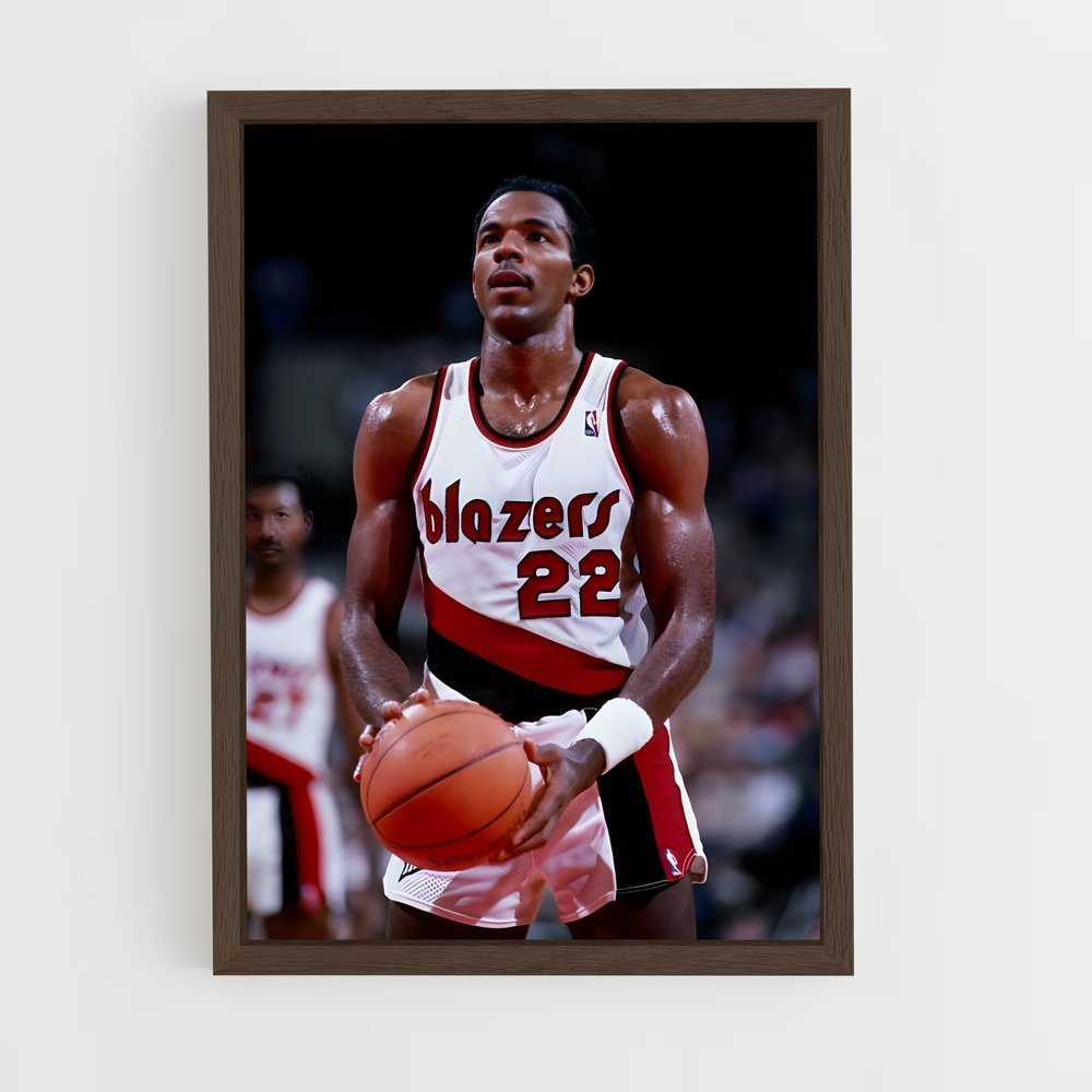 ap-clyde drexler-5 cadre Bois foncé