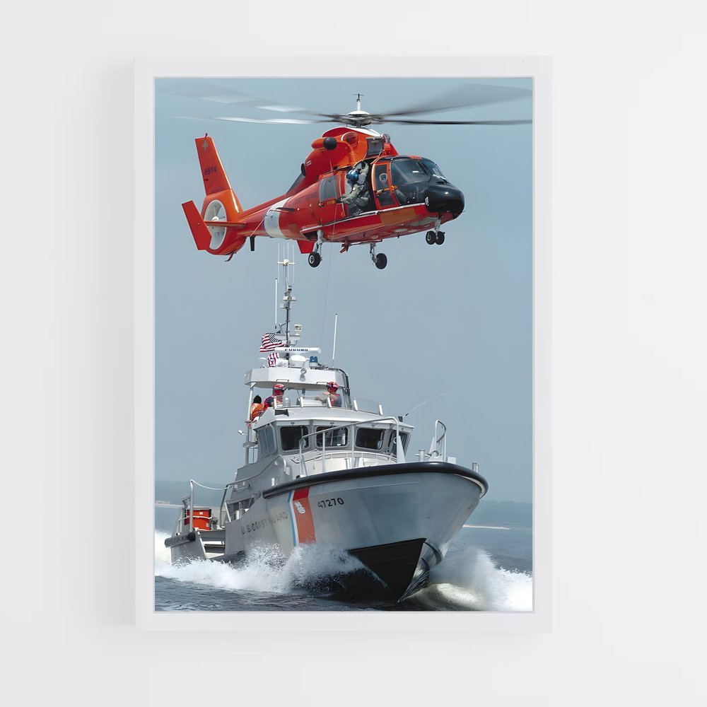 ap-coast guard-7 cadre Blanc