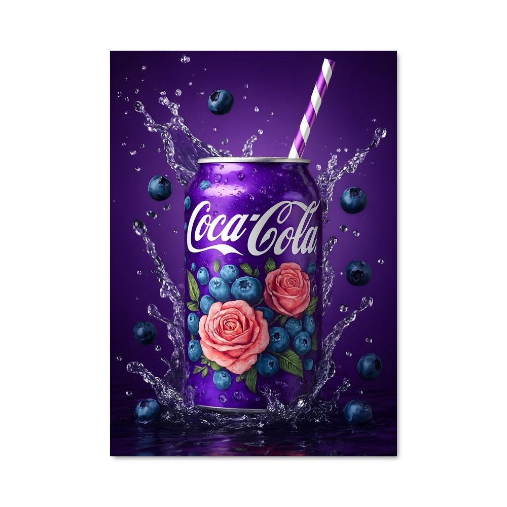 Poster Bulles et Roses