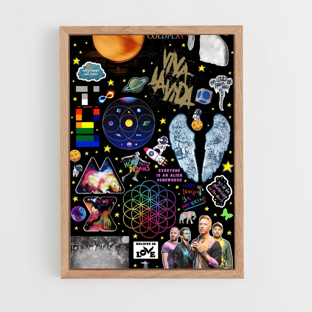 ap-coldplay-9 cadre Bois clair
