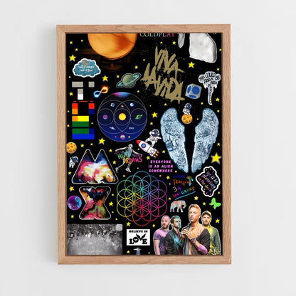ap-coldplay-9 cadre Bois clair
