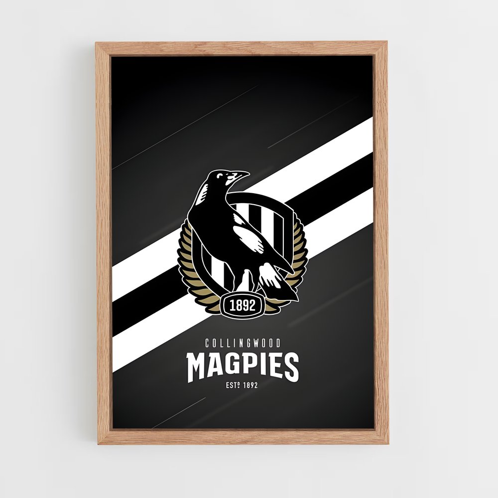 ap-collingwood magpies-1 cadre Bois clair