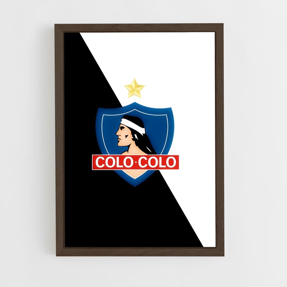 ap-colo colo chile football club-5 cadre Bois foncé