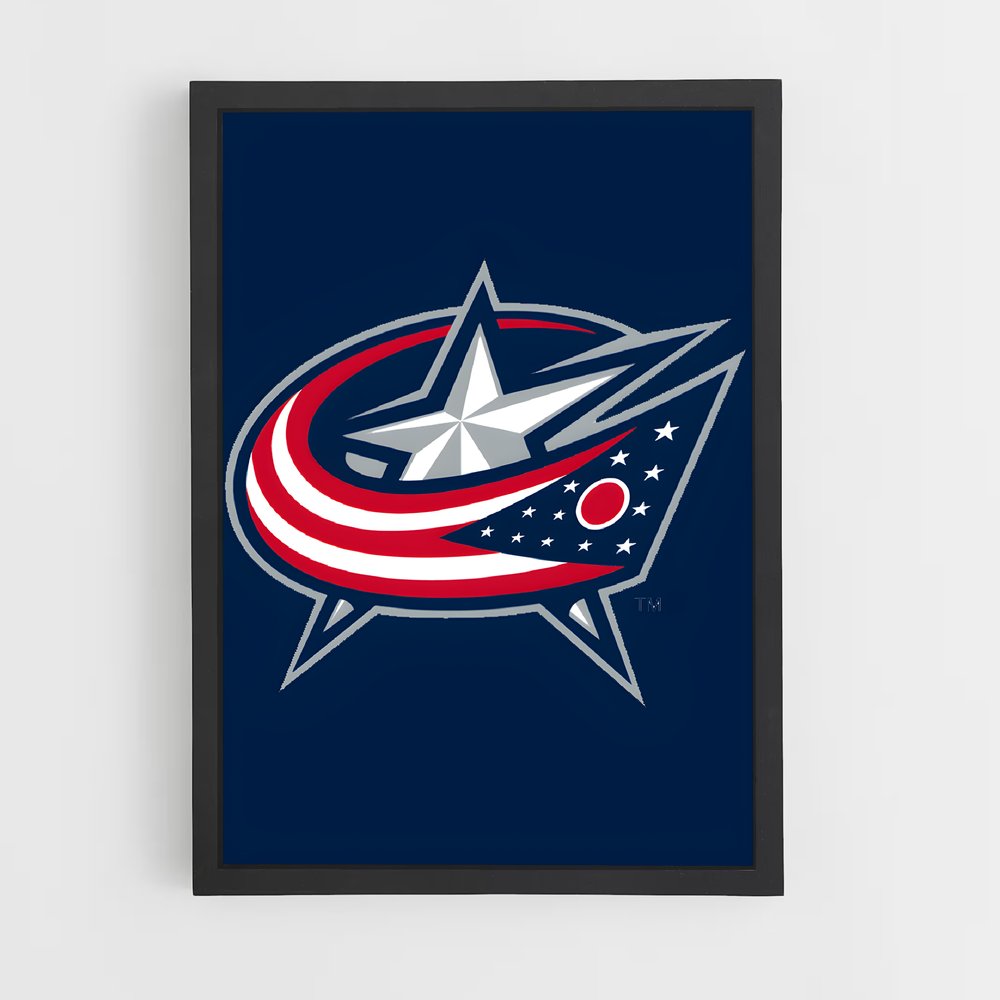 ap-columbus blue jackets-1 cadre Noir